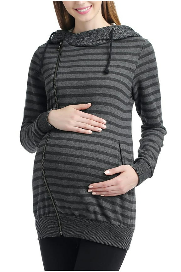 Maternity Active Hooded Sweatshirt Jacket