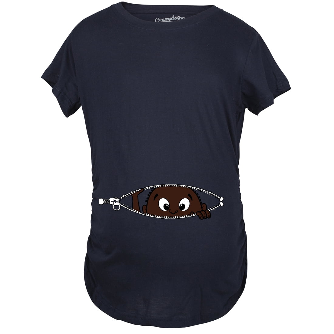Maternity American Peeking T shirts Pregnancy Annoucement T shirt (Navy) - XXL - Walmart.com