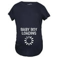 thumbnail image 1 of Maternity Baby Boy Loading Funny Nerdy Pregnancy Announcement T shirt, 1 of 6