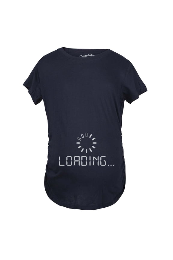 Maternity Baby Loading Shirt Humor Funny Pregnancy Shirt Cute Internet Tee