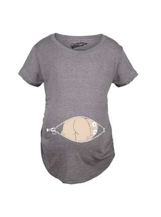 CrazyDogTshirts Sarcastic Maternity Shirt, Funny Pregnant Shirt, Cute Maternity Shirt, Baby Announcement Shirt, All Fun and Games Until Some Gets Pregnant
