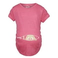 thumbnail image 1 of Maternity Baby Peeking T Shirt Funny Pregnancy Tee for Expecting Mothers, 1 of 7