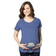 thumbnail image 1 of Maternity Baby Peeking T Shirt Funny Pregnancy Tee for Expecting Mothers, 1 of 7