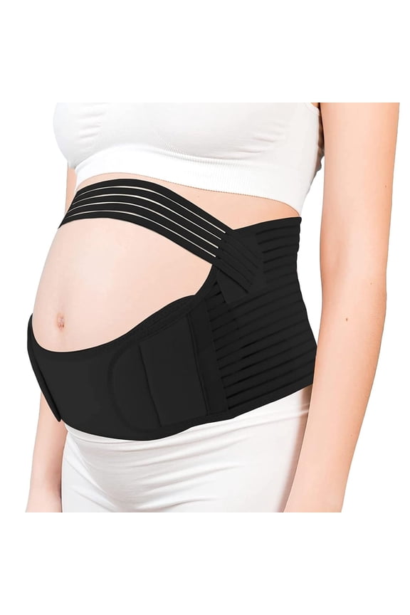 Maternity Belly Band, Pregnancy Support Belt, Breathable Belly Support Brace for Abdomen, Pelvis, Waist and Back Pain, Lightweight