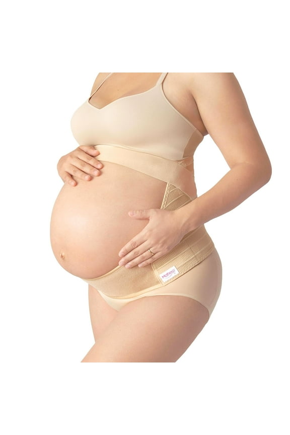 Maternity Belly Support for Pregnancy - Instant Relief for Back Pain - Abdominal Support Belt Back Bump Brace Strap - Adjustable 3XL