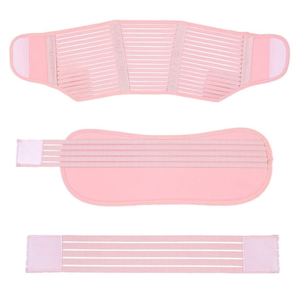 Maternity Belt Back Support Belly Band Pregnancy Belt Support Brace Abdominal Binder Waist Support Pink (XL)
