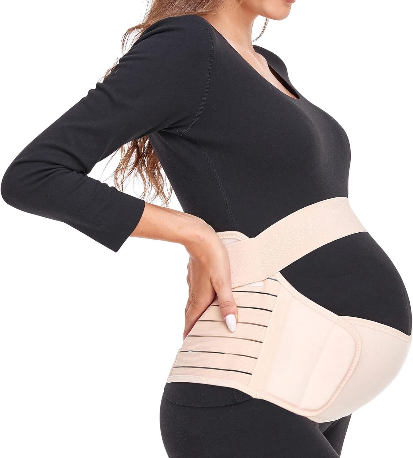 Maternity Belt Pregnancy Belly Band 3 in 1 Maternity Support  display picture 3
