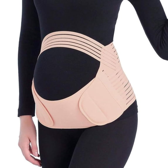 Maternity Belt Pregnancy Support, Adjustable Belly Brace with Back Support