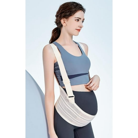 2 pack Maternity Belt Pregnancy Support Belly Waist Belt Adjustable Lower Girdle Back Band Shoulder Strap for Pregnancy Belly Lifting Support