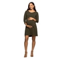 thumbnail image 1 of Maternity Boat Neck Knee Length A Line Dress, 1 of 11