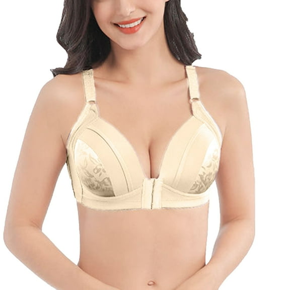 Maternity Bra, Women's Lace Cute Comfortable Breathable Anti-exhaust Printing Non-Wired Bra, Plus Size Nursing Bra