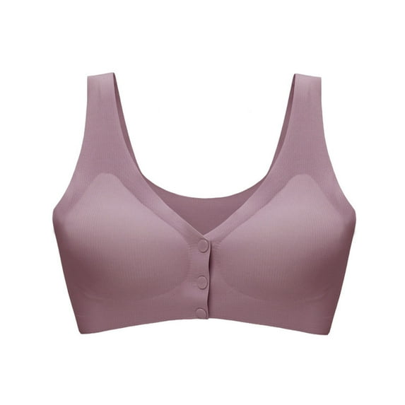 Maternity Bras for Women Breastfeeding Plus Size Lightly Lined Comfort Wireless Bralettes Ladies Mom Seamless Open Closure Underwear Bra