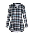 thumbnail image 1 of Maternity Breastfeeding Shirts for Women Nursing Tunic Tops Rolled Long Sleeves Clothes for Pregnant Women, 1 of 7