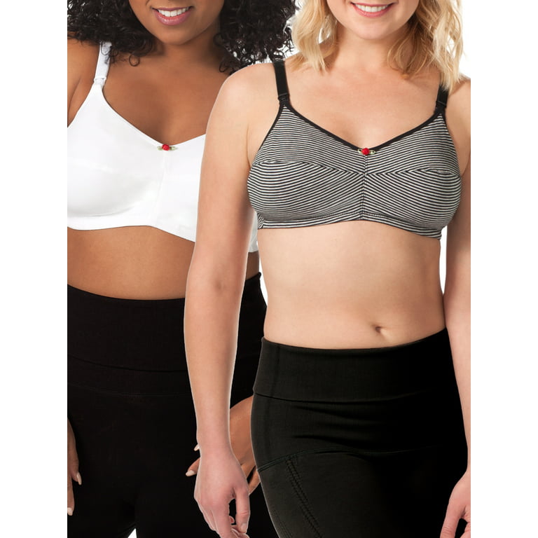 Maternity Casual Comfort Softcup Nursing Bra 2 Pack, Style 4001
