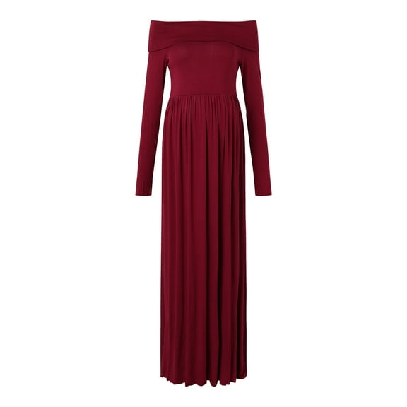 Maternity Clothes Feeding Dress Supplier Maternity Dress Women Mesh Long Sleeves Trailing Photoshoot Dress