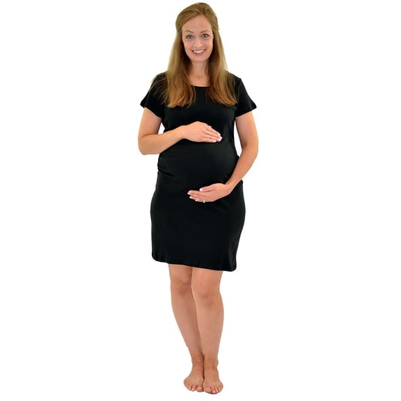 Maternity Dress-Black-M