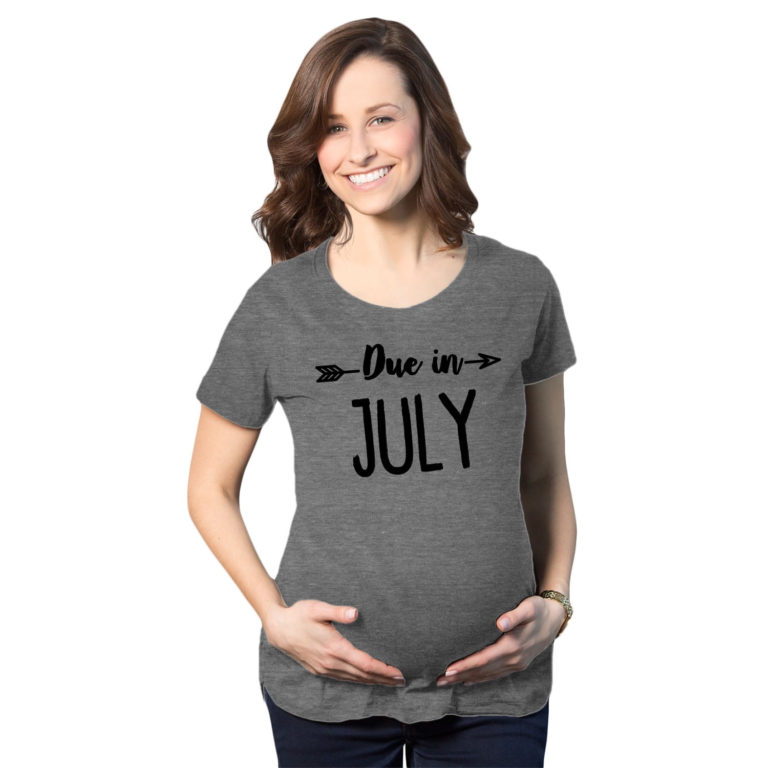 Maternity Due In July Funny T shirts Pregnant Shirts Announce