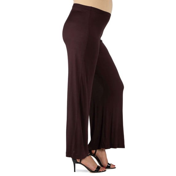 Maternity Elastic Waist Flared Palazzo Pants