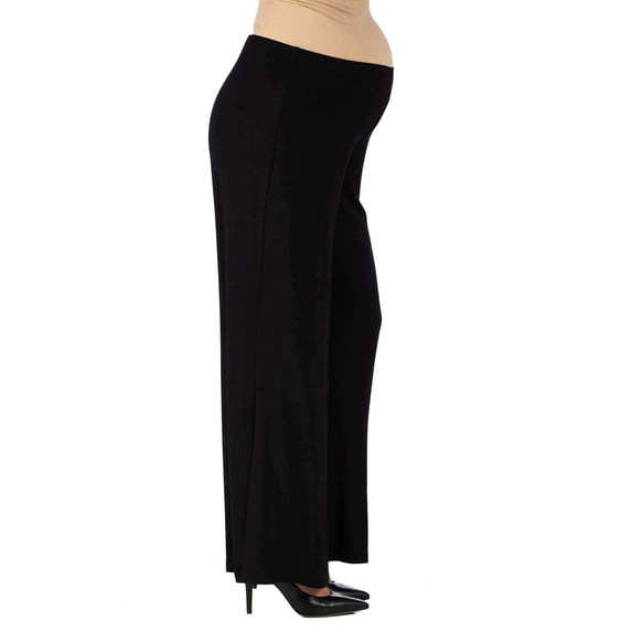 Maternity Elastic Waist Flared Palazzo Pants