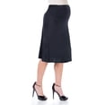 thumbnail image 1 of Maternity Elastic Waist Knee Length A Line Skirt, 1 of 8