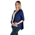 thumbnail image 1 of Maternity Elbow Sleeve Cascading Cardigan, 1 of 10