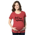 thumbnail image 1 of Maternity First Time Mommy Pregnancy T shirt Cute Belly Bump Tee Mother to Be, 1 of 7
