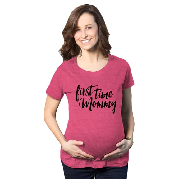 Maternity First Time Mommy Pregnancy T shirt Cute Belly Bump Tee Mother to Be