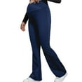 thumbnail image 1 of Maternity Flare Yoga Pants for Women Cross-Waist Over The Belly Workout Yoga Pregnancy Pants Casual Stretchy Leggings for Pilates, Fitness, 1 of 6