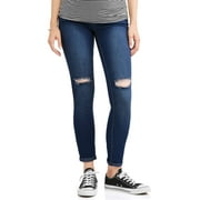 Maternity Full Panel Distressed Skinny Jeans - Available in Plus Sizes