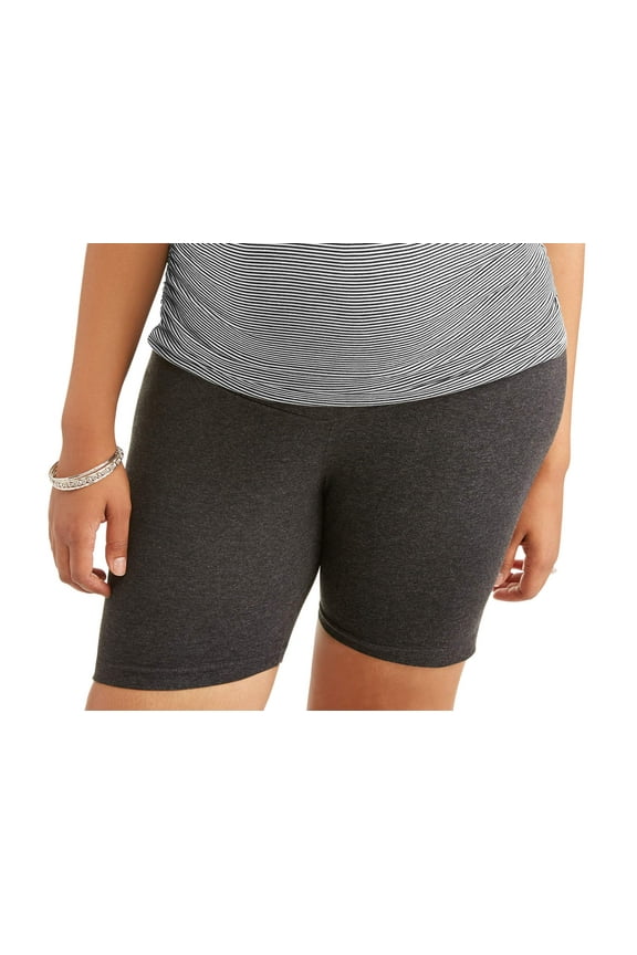 Maternity Full Panel Knit Bermuda Shorts--Available In Plus Sizes
