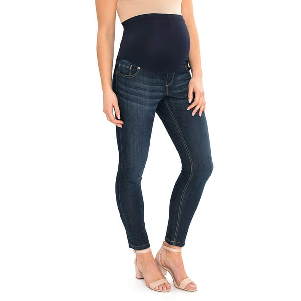 Maternity Full-Panel Skinny Jeans - Walmart.com