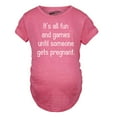 thumbnail image 1 of Maternity Fun and Games Pregnancy T Shirt Cute Novelty Tee, 1 of 6