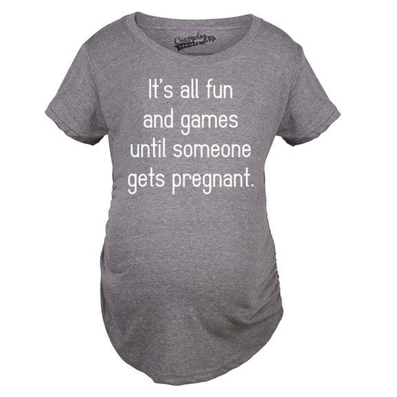 Maternity Fun and Games Pregnancy T Shirt Cute Novelty Tee