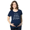 thumbnail image 1 of Maternity Fun and Games Pregnancy T Shirt Cute Novelty Tee, 1 of 7
