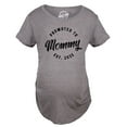 thumbnail image 1 of Maternity Funny T Shirts Promoted to Mommy 2025 Sarcastic Pregnancy New Baby Graphic Tee for Ladies, 1 of 7