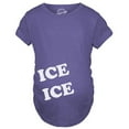 thumbnail image 1 of Maternity Ice Ice Pregnant Tee Novelty Baby Bump Pregnancy Announcement T shirt, 1 of 6