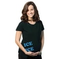 thumbnail image 1 of Maternity Ice Ice Pregnant Tee Novelty Baby Bump Pregnancy Announcement T shirt, 1 of 6