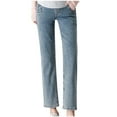 thumbnail image 1 of Maternity Jeans Skinny Lightweight Pregnancy Denim Work Pants Pants Pregnant Cropped Jeans with Pockets Light Blue m, 1 of 2
