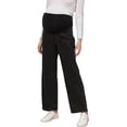 thumbnail image 1 of Maternity Jeans for Women Stretch Denim Pants Comfortable Belly Support Wide Leg Trousers Casual Outfit Black L, 1 of 6