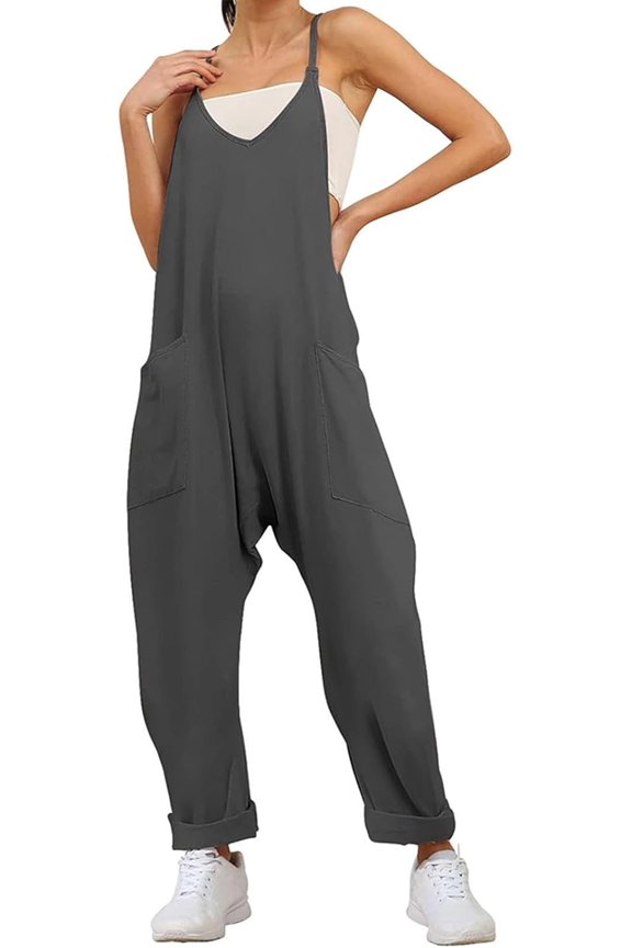 Maternity Jumpsuit,Oversized Jumpsuit Maternity & Postpartum,Wide Leg With Pockets