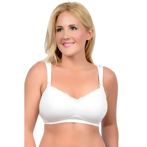 Maternity Lace Detail Nursing Bra With Comfort Straps - Available Up To 46Ddd