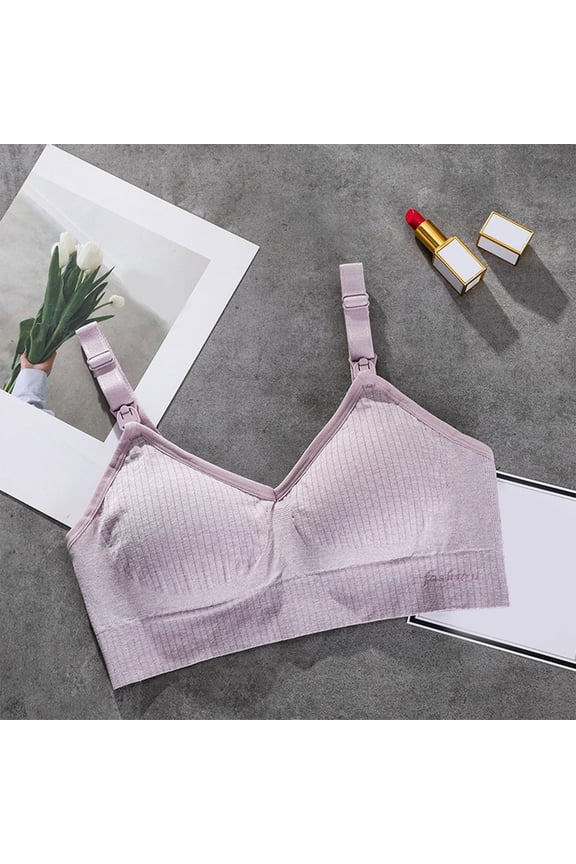 Maternity Lactation Bra Milk Front Buckle Nursing Bra Bandeau Sports Bras for Women Womens Bras Comfortable plus Size Sports Bra for Running Women Strapless Bra Semi Bra Easy Lingerie Athletic Bras