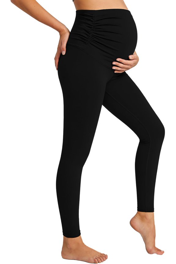Maternity Leggings for Women Over The Buttery Soft High Elastic Yoga Pants for Trimesters