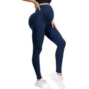 CENTURYX Maternity Leggings over the Belly Solid Color Pregnancy Casual Yoga Pants