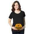 thumbnail image 1 of Maternity Lil Pumpkin Pregnancy Fall Baby Halloween Cute T-Shirt, 1 of 7