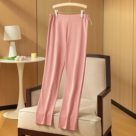 Maternity Lounge Pants Pregnancy Trousers Over The Belly Stretchy Activewear, Maternity Clothes Sweatpants Pink M