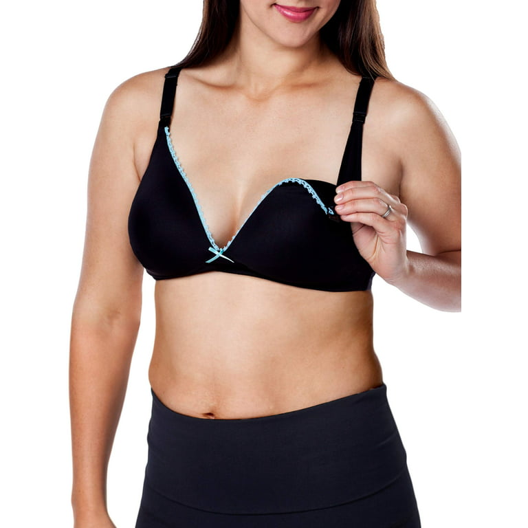Maternity Loving Moments By Leading Lady Wirefree T-Shirt Nursing Bra With  Padded Cups, Style L358 