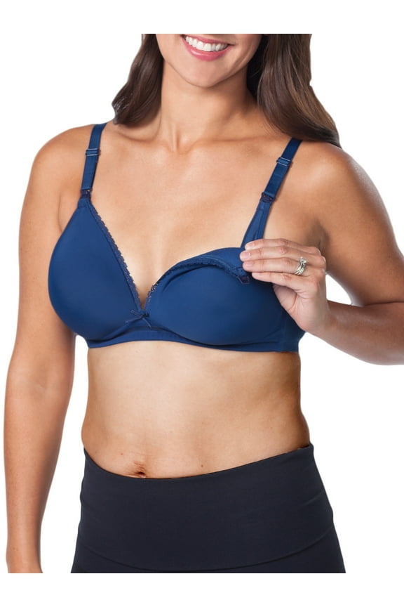 Maternity Loving Moments By Leading Lady Wirefree T-Shirt Nursing Bra With Padded Cups, Style L358