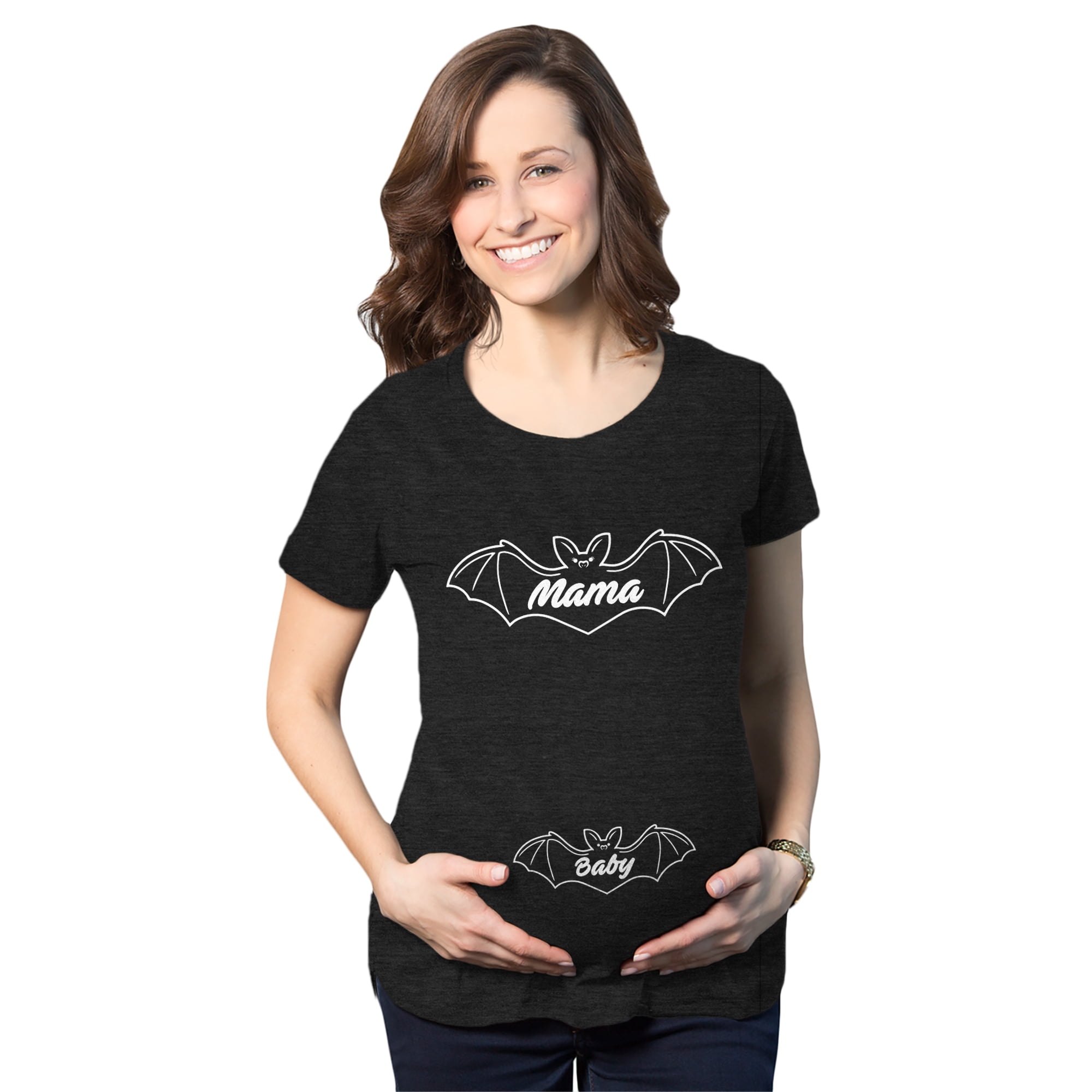Womens Maternity Shirt Pregnancy Tee Plain Blank Announcement New Baby Bump  Top 