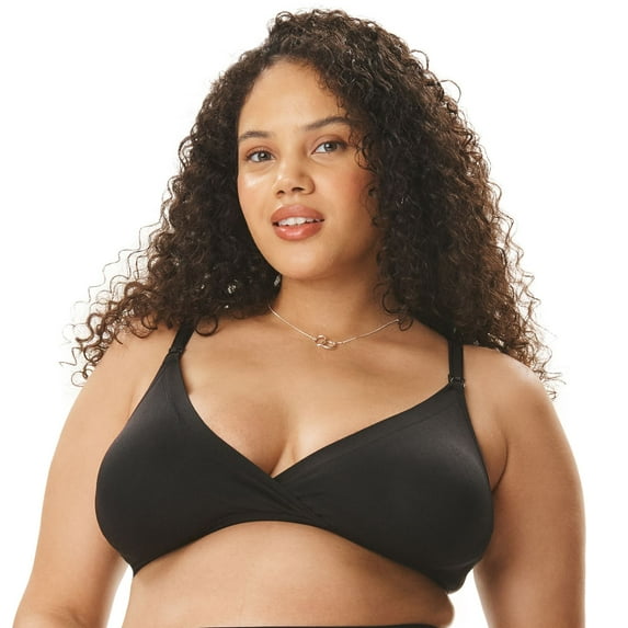 Maternity Motherhood® Seamless Wrap Triangle Nursing Bra 90036 Color: Black Size: XS-MAT